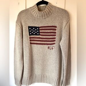 Ralph Lauren Turtleneck Flag Sweater Size XS